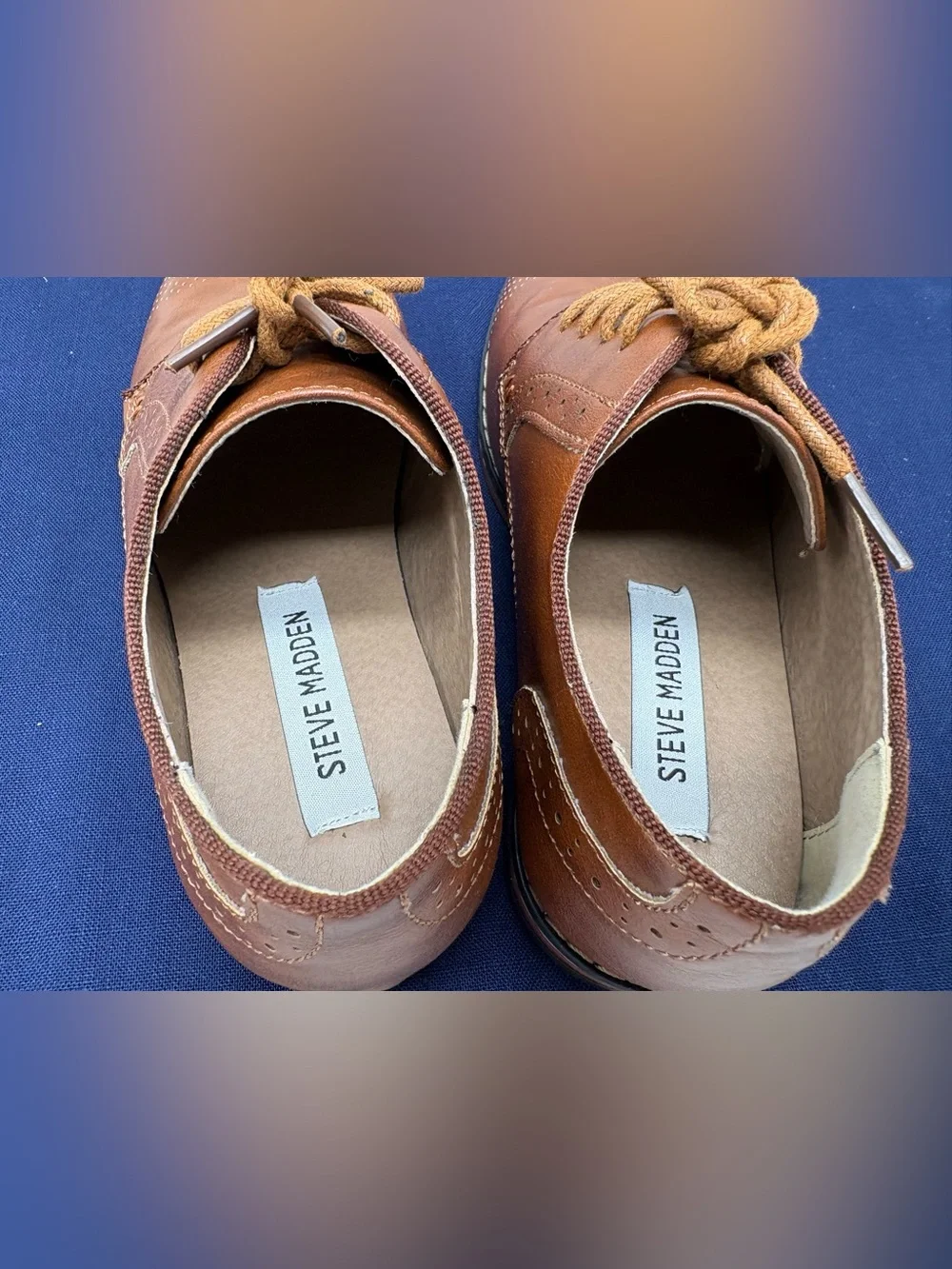 Steve Madden Bconnar Oxford Derby, size 3, Brown, Dress Shoes